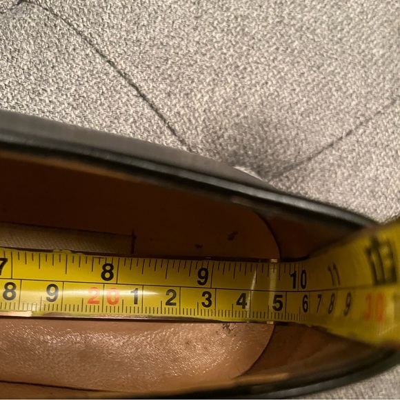 Shiny black Italian leather woman mocasines flat shoes with lace Eur 39 US 8-8.5 - Picture 7 of 8